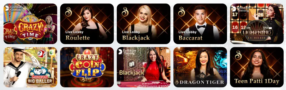 Jeux de casino en direct WIN ROLLA CASINO