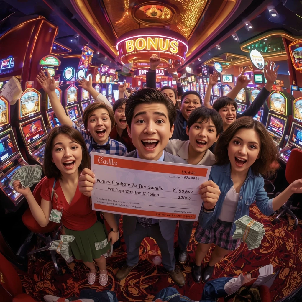 bonus dans les mains de l'homme au casino WIN ROLLA CASINO