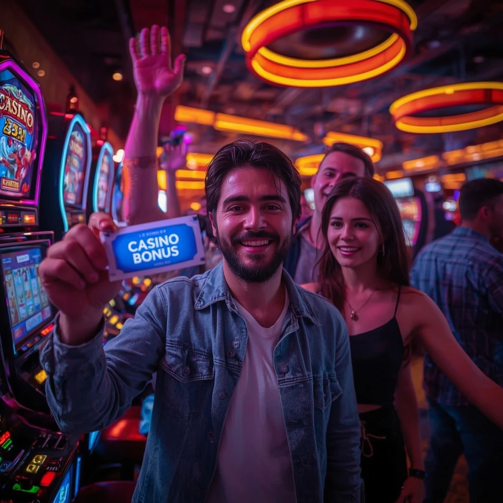 une personne tenant un bonus Win Rolla Casino
